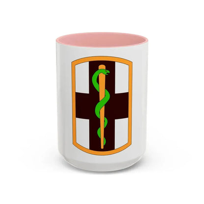 1st Medical Brigade (U.S. Army) Accent Coffee Mug 15oz Pink - Go Mug Yourself