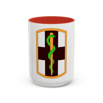 1st Medical Brigade (U.S. Army) Accent Coffee Mug 15oz Red - Go Mug Yourself