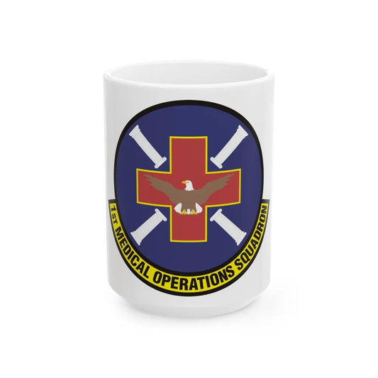 1st Medical Operations Squadron (U.S. Air Force) White Coffee Mug-15oz-Go Mug Yourself