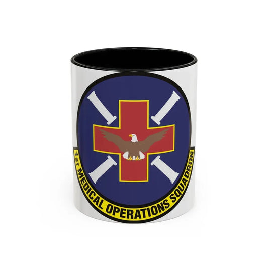 1st Medical Operations Squadron (U.S. Air Force) Accent Coffee Mug 11oz Black - Go Mug Yourself