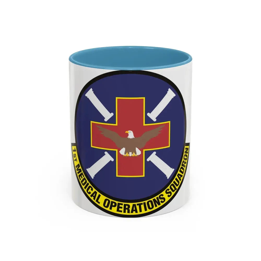 1st Medical Operations Squadron (U.S. Air Force) Accent Coffee Mug 11oz Light Blue - Go Mug Yourself