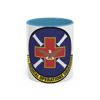 1st Medical Operations Squadron (U.S. Air Force) Accent Coffee Mug 11oz Light Blue - Go Mug Yourself