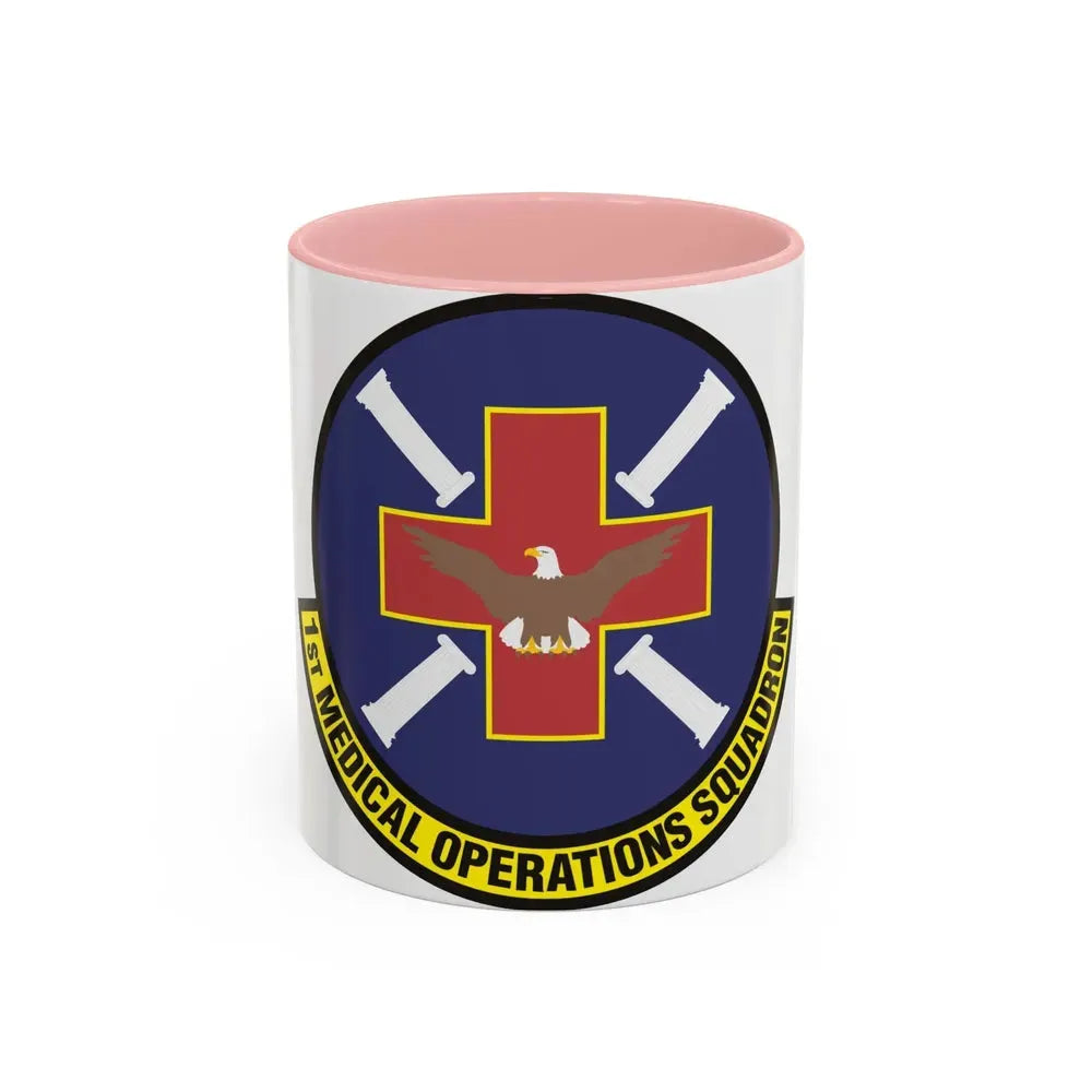 1st Medical Operations Squadron (U.S. Air Force) Accent Coffee Mug 11oz Pink - Go Mug Yourself