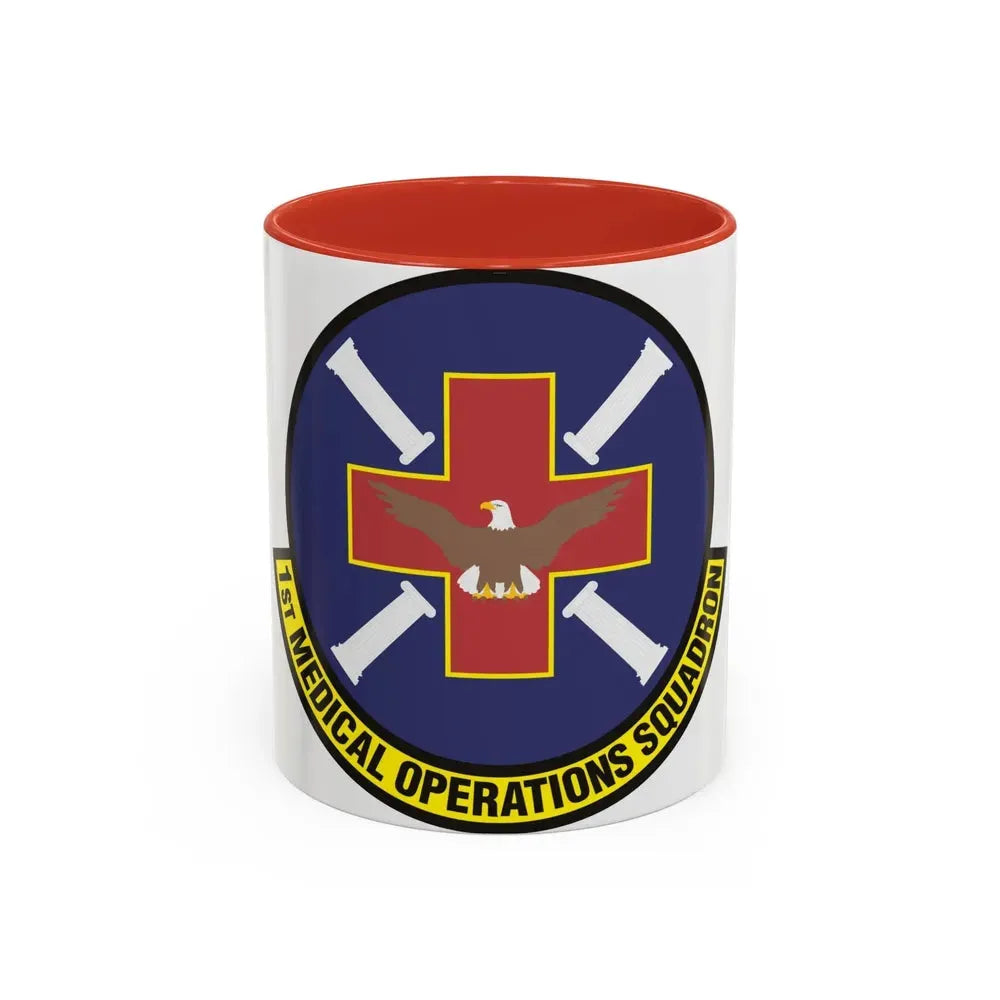 1st Medical Operations Squadron (U.S. Air Force) Accent Coffee Mug 11oz Red - Go Mug Yourself