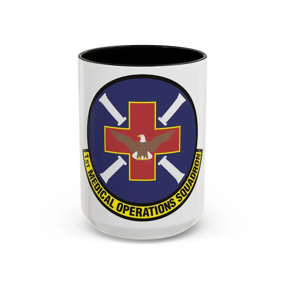 1st Medical Operations Squadron (U.S. Air Force) Accent Coffee Mug 15oz Black - Go Mug Yourself