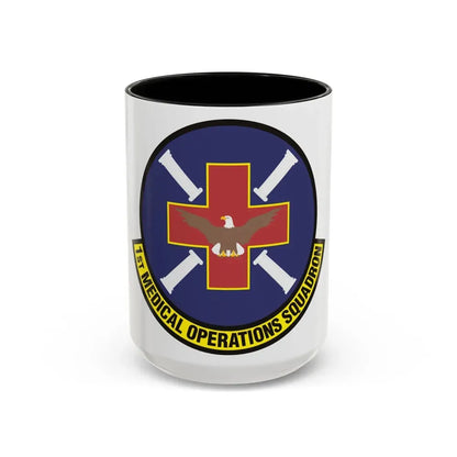 1st Medical Operations Squadron (U.S. Air Force) Accent Coffee Mug 15oz Black - Go Mug Yourself