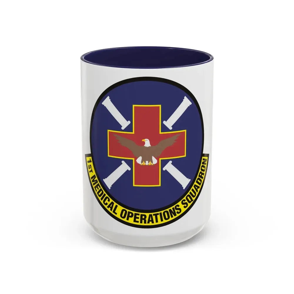 1st Medical Operations Squadron (U.S. Air Force) Accent Coffee Mug 15oz Navy - Go Mug Yourself