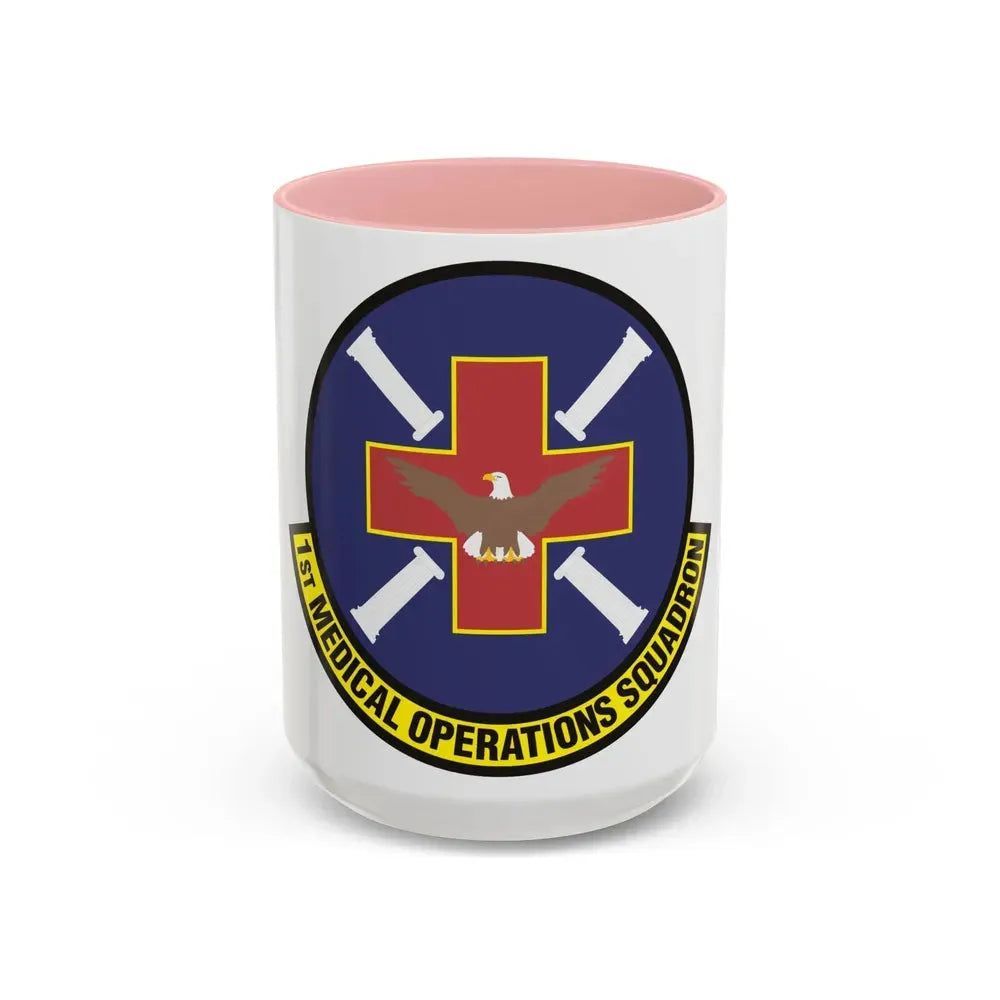 1st Medical Operations Squadron (U.S. Air Force) Accent Coffee Mug 15oz Pink - Go Mug Yourself