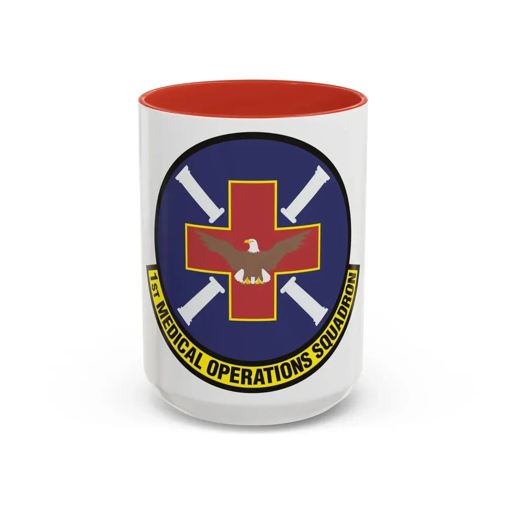 1st Medical Operations Squadron (U.S. Air Force) Accent Coffee Mug 15oz Red - Go Mug Yourself
