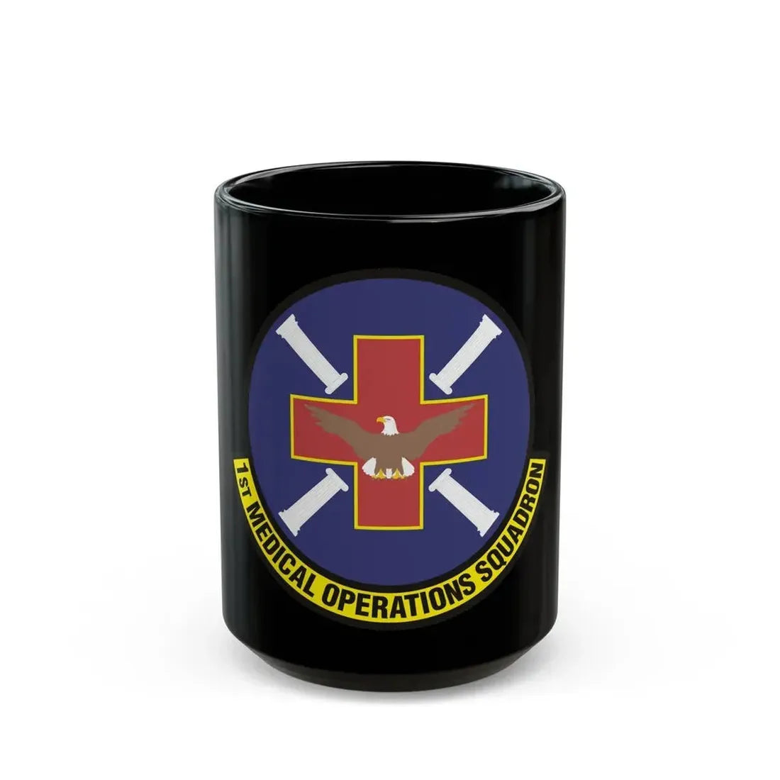 1st Medical Operations Squadron (U.S. Air Force) Black Coffee Mug 15oz - Go Mug Yourself