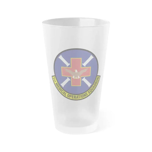 1st Medical Operations Squadron (U.S. Air Force) Frosted Pint Glass 16oz 16oz Frosted - Go Mug Yourself