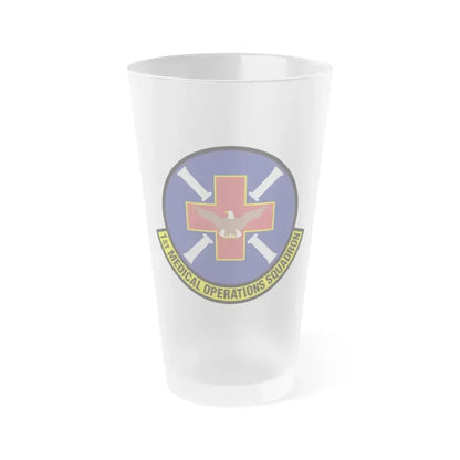 1st Medical Operations Squadron (U.S. Air Force) Frosted Pint Glass 16oz 16oz Frosted - Go Mug Yourself