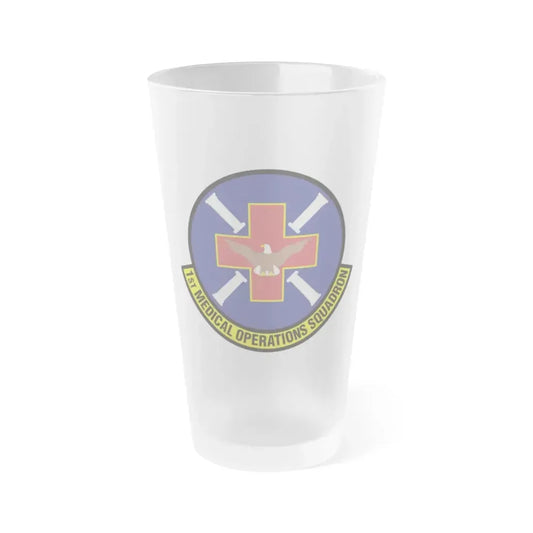 1st Medical Operations Squadron (U.S. Air Force) Frosted Pint Glass 16oz 16oz Frosted - Go Mug Yourself
