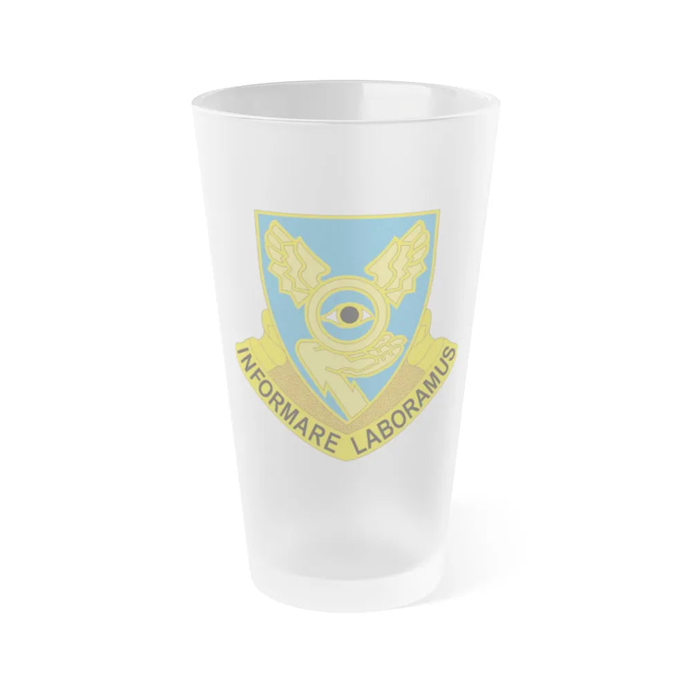 1st Military Intelligence Battalion (U.S. Army) Frosted Pint Glass 16oz-Go Mug Yourself