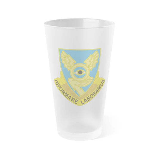 1st Military Intelligence Battalion (U.S. Army) Frosted Pint Glass 16oz-Go Mug Yourself