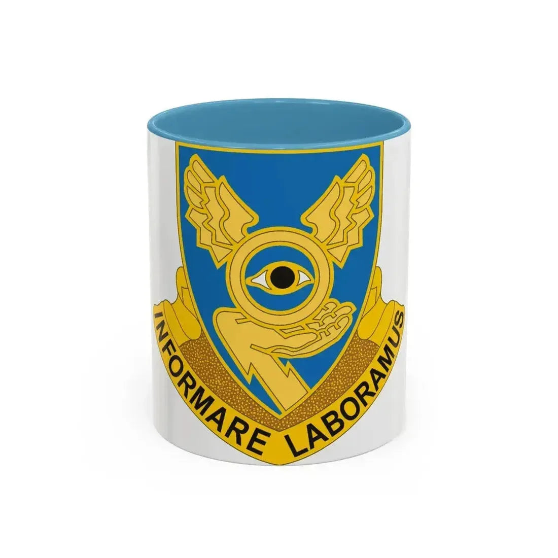 1st Military Intelligence Battalion (U.S. Army) Accent Coffee Mug 11oz Light Blue - Go Mug Yourself