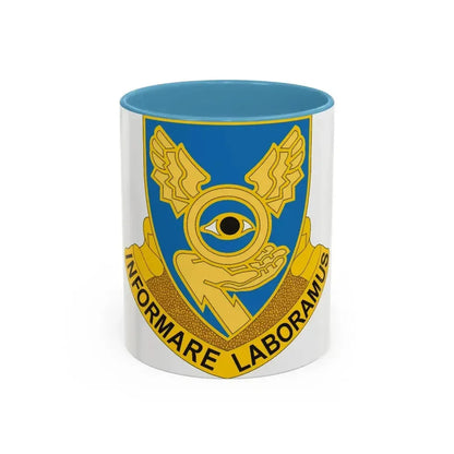 1st Military Intelligence Battalion (U.S. Army) Accent Coffee Mug 11oz Light Blue - Go Mug Yourself