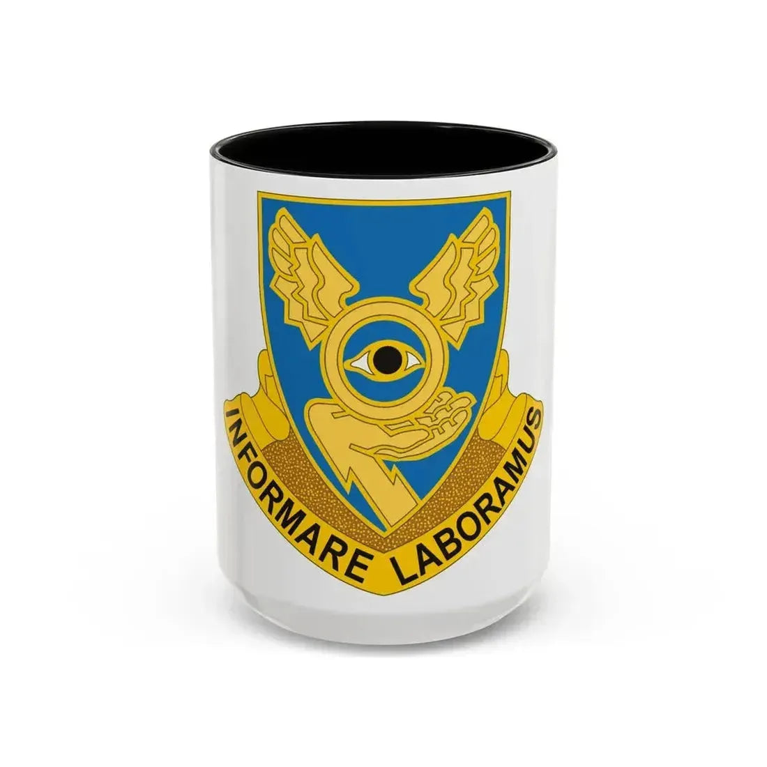 1st Military Intelligence Battalion (U.S. Army) Accent Coffee Mug 15oz Black - Go Mug Yourself