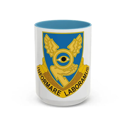 1st Military Intelligence Battalion (U.S. Army) Accent Coffee Mug 15oz Light Blue - Go Mug Yourself