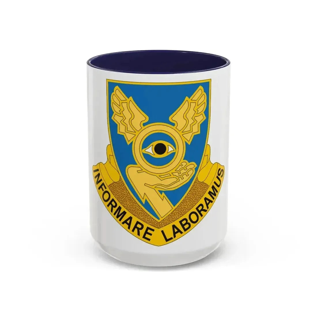 1st Military Intelligence Battalion (U.S. Army) Accent Coffee Mug 15oz Navy - Go Mug Yourself