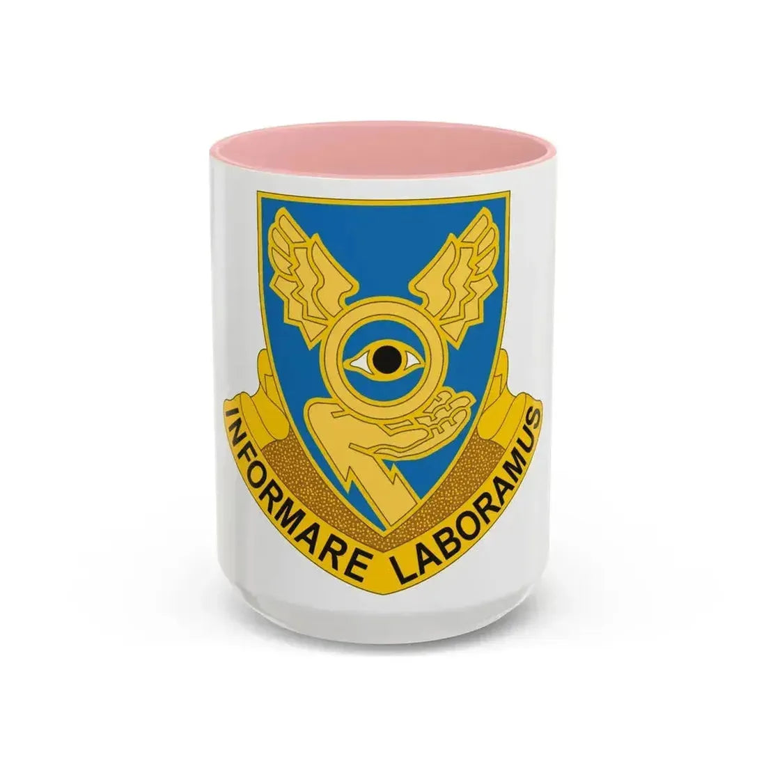 1st Military Intelligence Battalion (U.S. Army) Accent Coffee Mug 15oz Pink - Go Mug Yourself