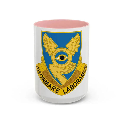 1st Military Intelligence Battalion (U.S. Army) Accent Coffee Mug 15oz Pink - Go Mug Yourself