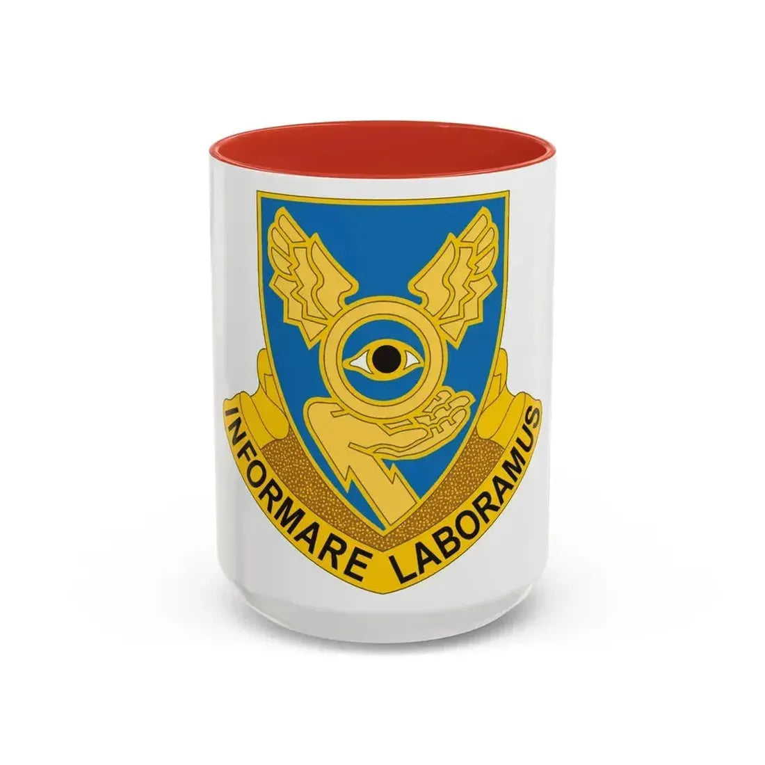 1st Military Intelligence Battalion (U.S. Army) Accent Coffee Mug 15oz Red - Go Mug Yourself