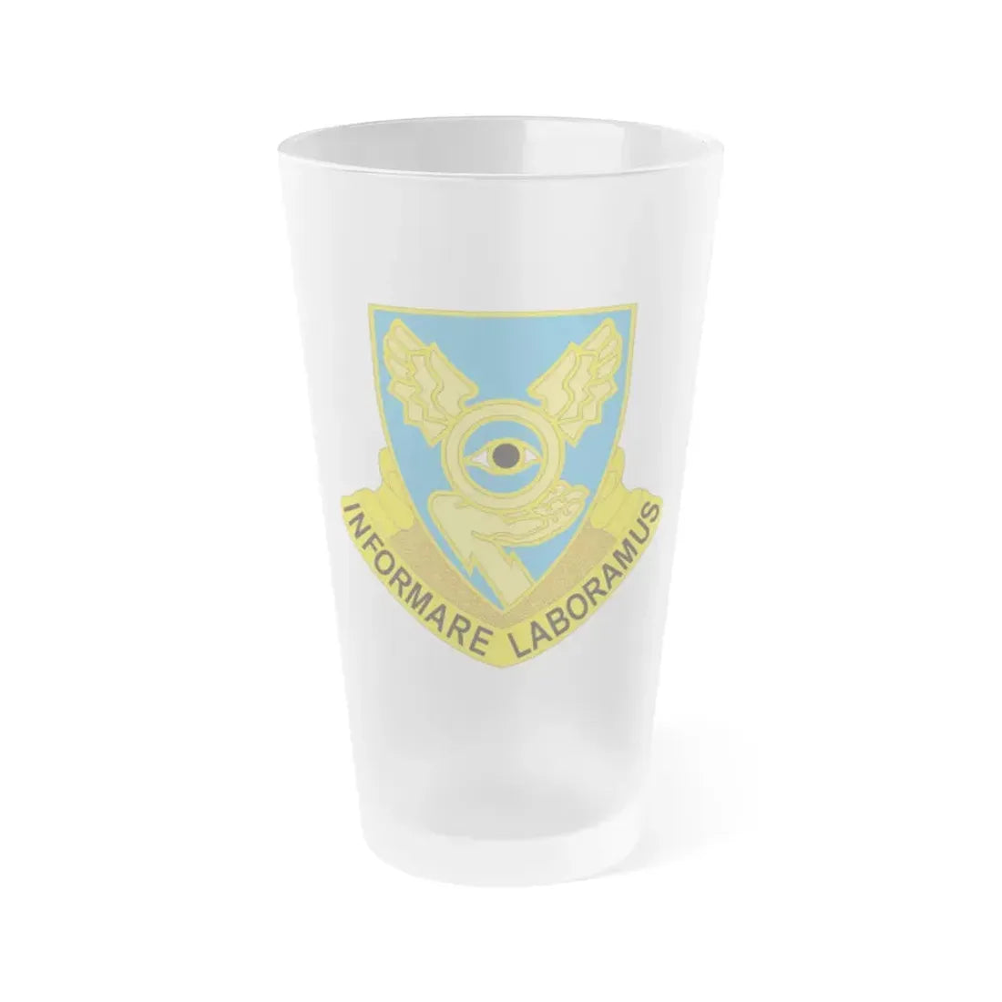 1st Military Intelligence Battalion (U.S. Army) Frosted Pint Glass 16oz Default Title - Go Mug Yourself