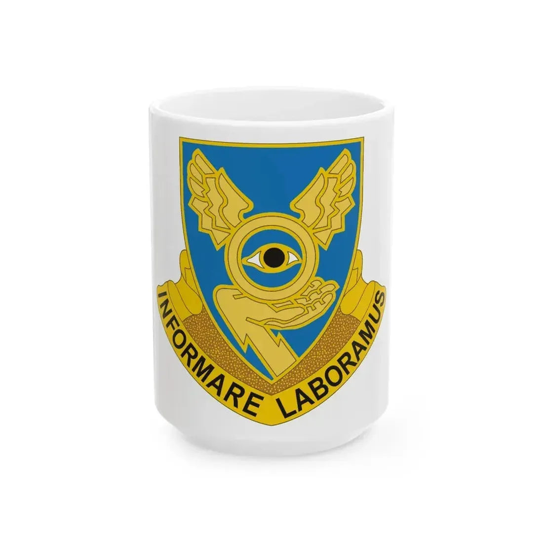 1st Military Intelligence Battalion (U.S. Army) White Coffee Mug 15oz - Go Mug Yourself