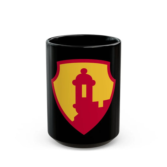 1st Mission Support Command 2 (U.S. Army) Black Coffee Mug-15oz-Go Mug Yourself