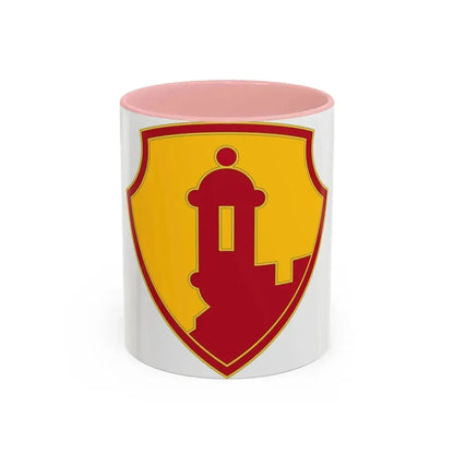 1ST MISSION SUPPORT COMMAND (U.S. Army) Accent Coffee Mug 11oz Pink - Go Mug Yourself