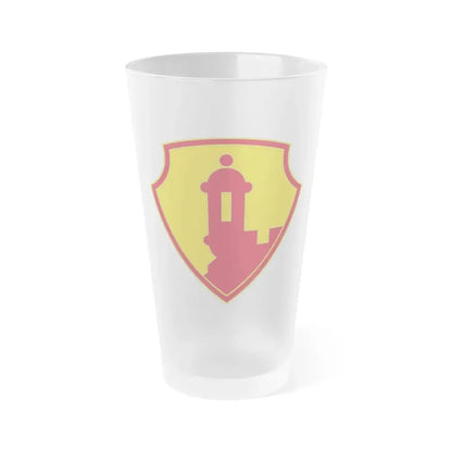 1ST MISSION SUPPORT COMMAND (U.S. Army) Frosted Pint Glass 16oz Default Title - Go Mug Yourself