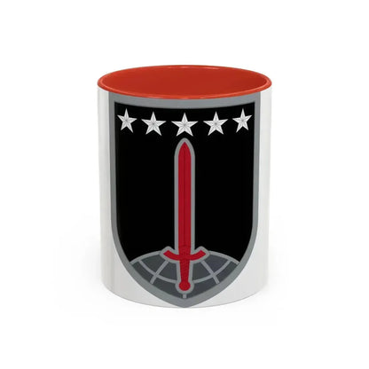 1ST MULTIDOMAIN TASK FORCE (U.S. Army) Accent Coffee Mug 11oz Red - Go Mug Yourself