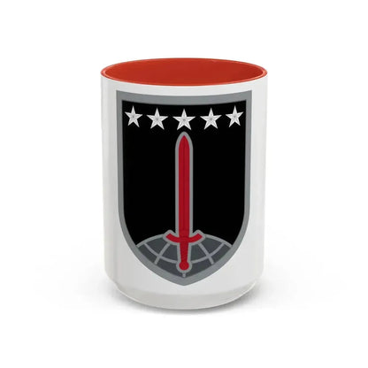 1ST MULTIDOMAIN TASK FORCE (U.S. Army) Accent Coffee Mug 15oz Red - Go Mug Yourself