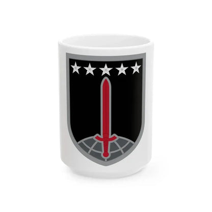1ST MULTIDOMAIN TASK FORCE (U.S. Army) White Coffee Mug 15oz - Go Mug Yourself
