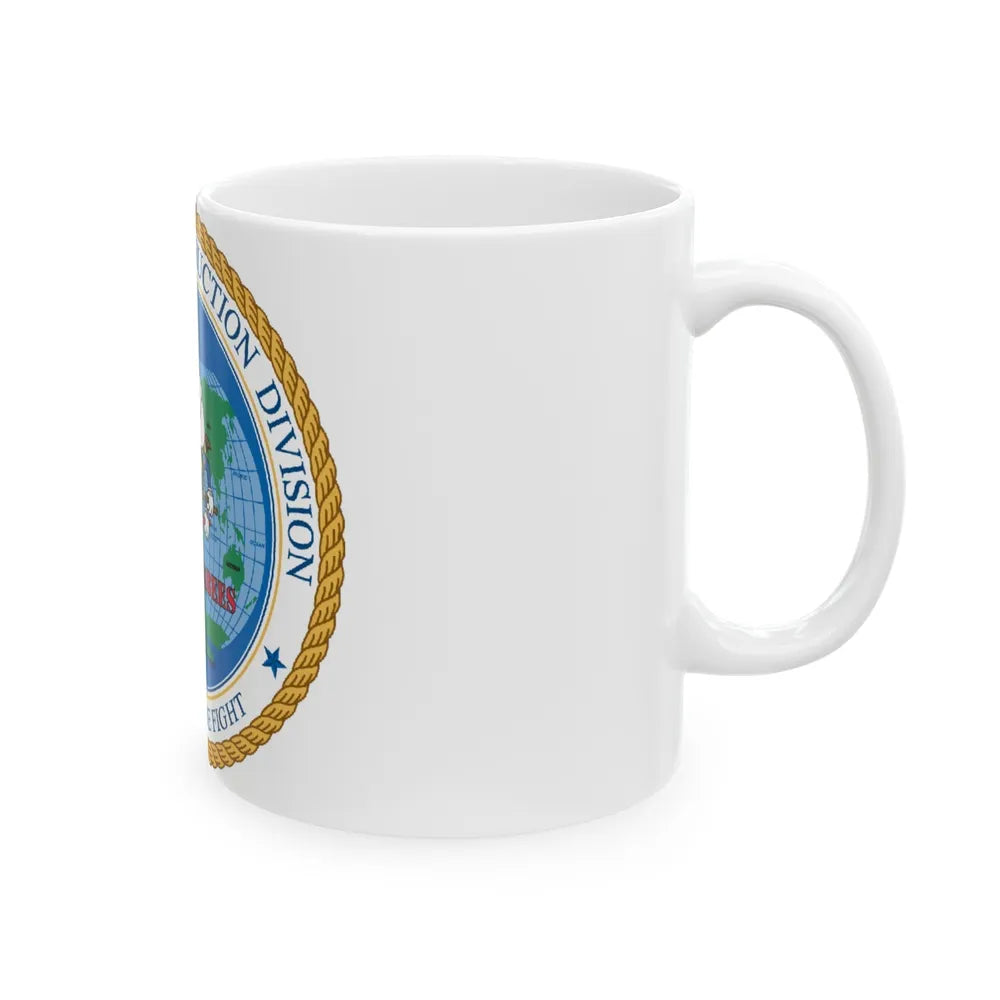 1st Naval Construction Div Seabee (U.S. Navy) White Coffee Mug-Go Mug Yourself