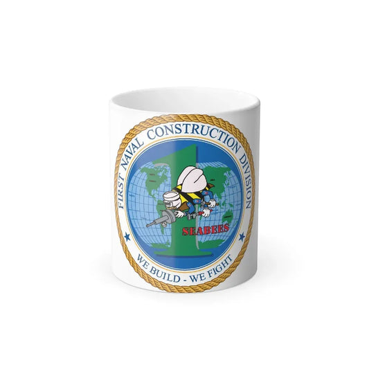 1st Naval Construction Div Seabee (U.S. Navy) Color Changing Mug 11oz Default Title 11oz - Go Mug Yourself