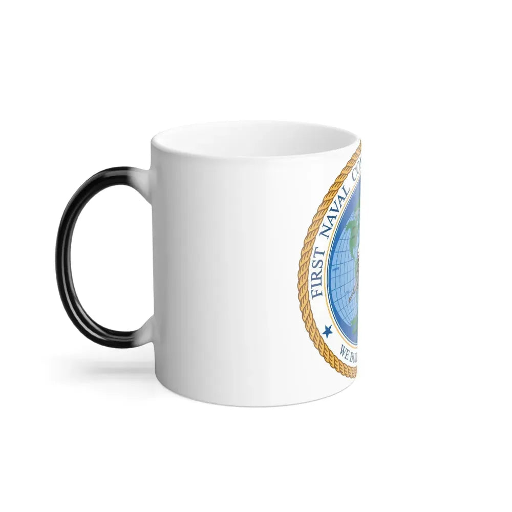 1st Naval Construction Div Seabee (U.S. Navy) Color Changing Mug 11oz - Go Mug Yourself