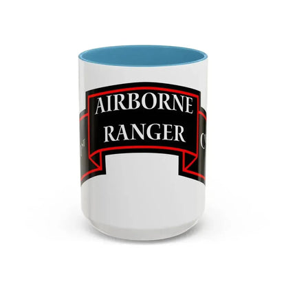 1st Ranger Infantry Company (U.S. Army) Accent Coffee Mug 15oz Light Blue - Go Mug Yourself