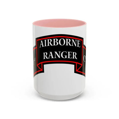1st Ranger Infantry Company (U.S. Army) Accent Coffee Mug 15oz Pink - Go Mug Yourself