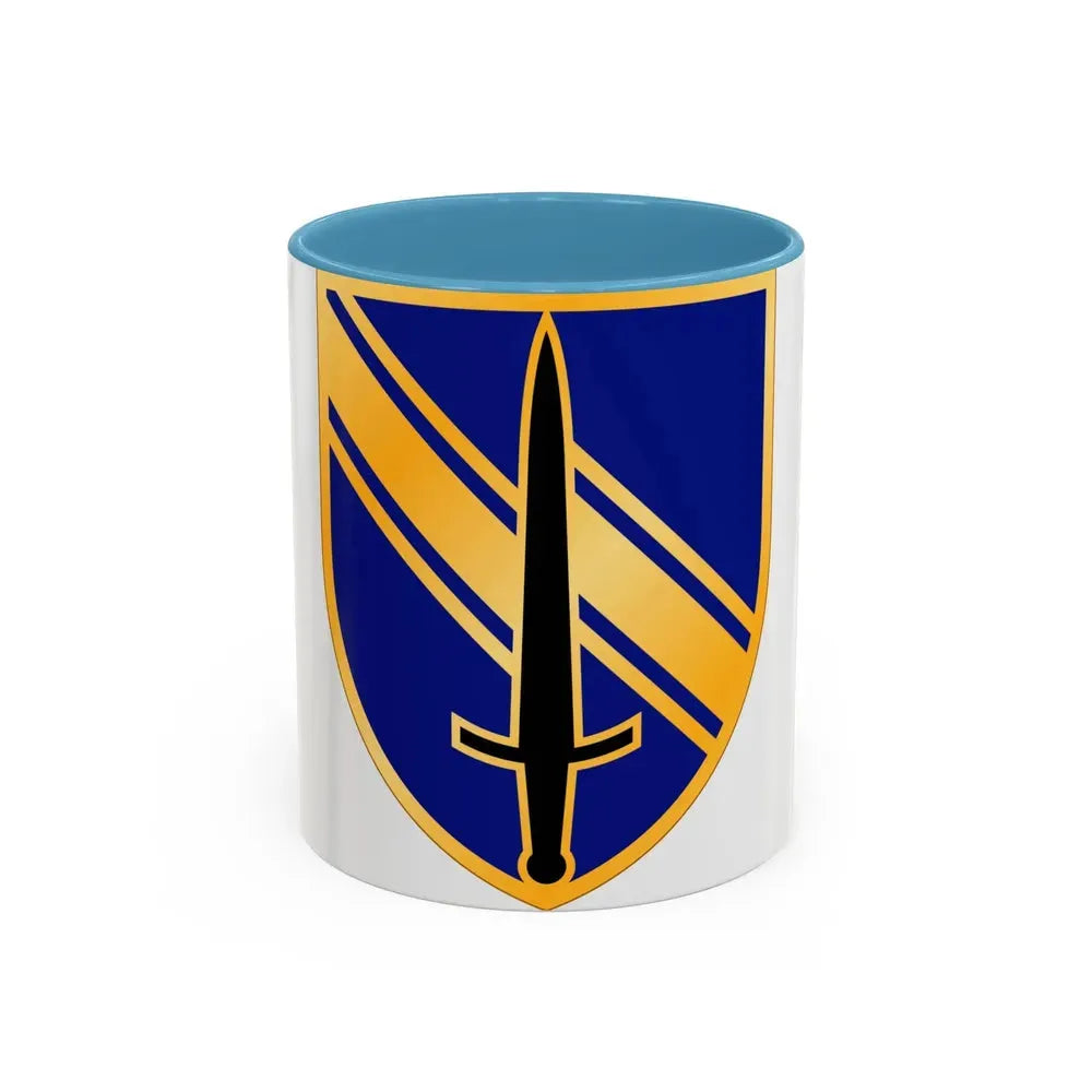 1st Security Forces Assistance Brigade (U.S. Army) Accent Coffee Mug 11oz Light Blue - Go Mug Yourself
