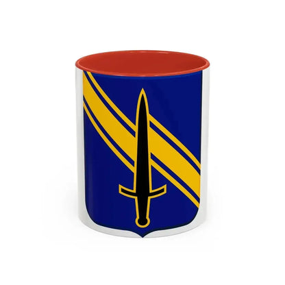1st Security Forces Assistance Brigade v2 (U.S. Army) Accent Coffee Mug 11oz Red - Go Mug Yourself