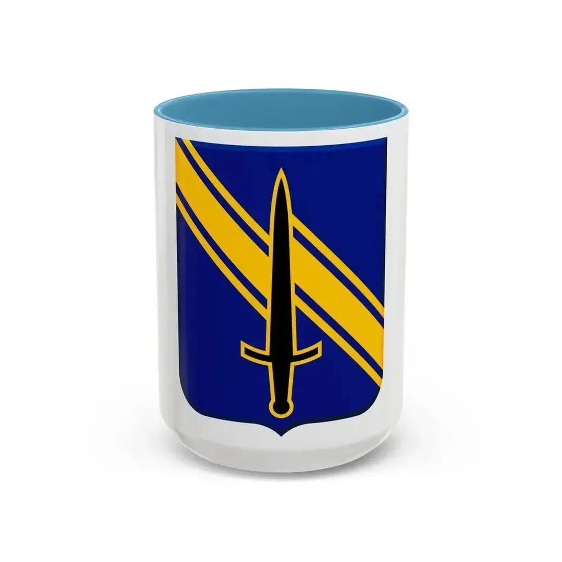 1st Security Forces Assistance Brigade v2 (U.S. Army) Accent Coffee Mug 15oz Light Blue - Go Mug Yourself