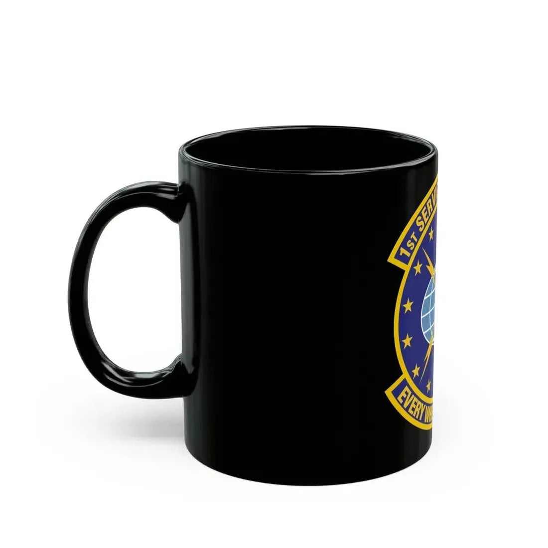 1st Services Squadron (U.S. Air Force) Black Coffee Mug - Go Mug Yourself