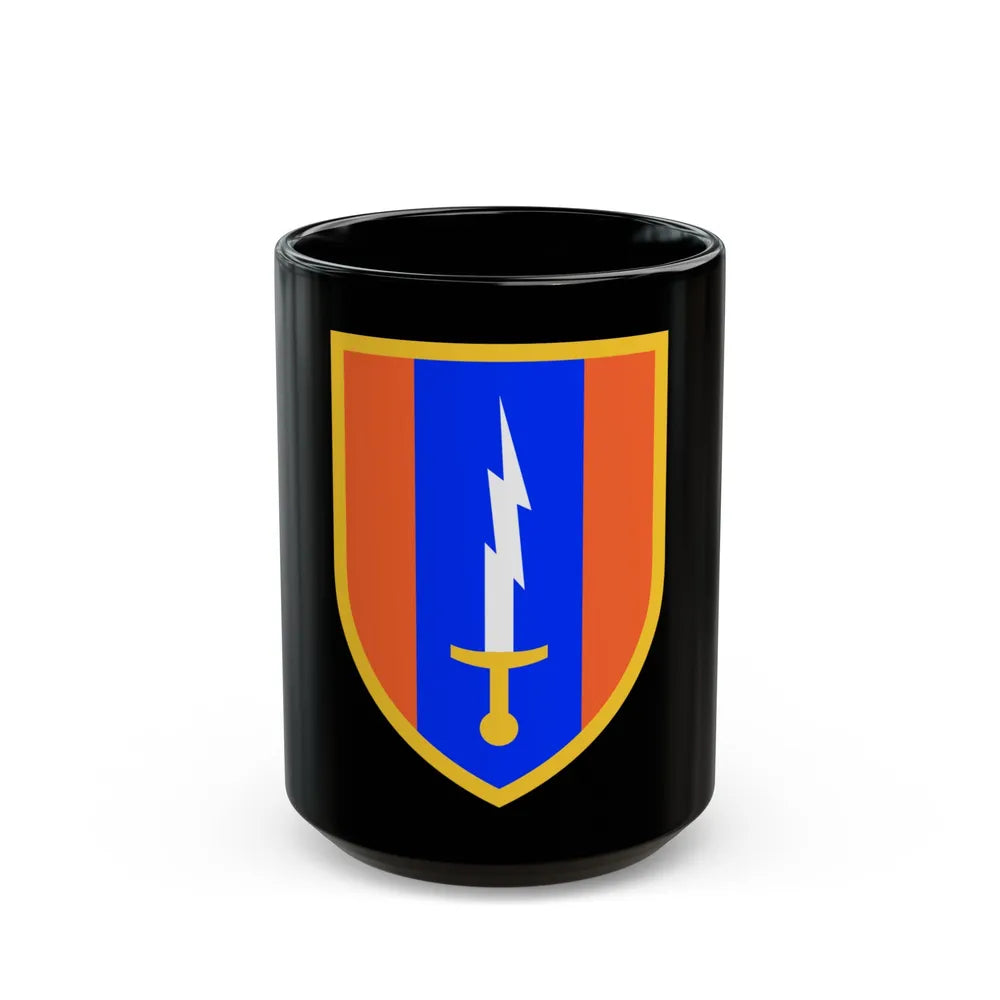 1st Signal Brigade (U.S. Army) Black Coffee Mug-15oz-Go Mug Yourself