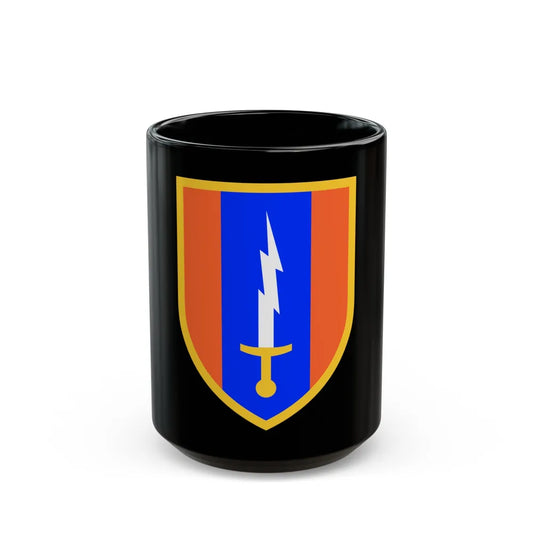 1st Signal Brigade (U.S. Army) Black Coffee Mug-15oz-Go Mug Yourself