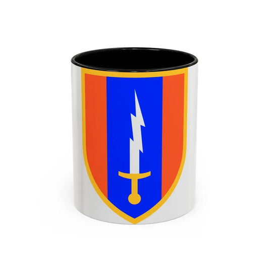 1st Signal Brigade (U.S. Army) Accent Coffee Mug 11oz Black - Go Mug Yourself