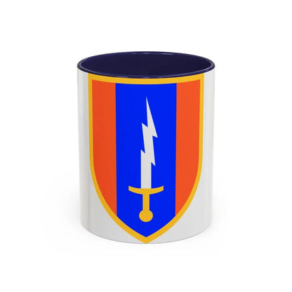 1st Signal Brigade (U.S. Army) Accent Coffee Mug 11oz Navy - Go Mug Yourself