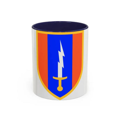 1st Signal Brigade (U.S. Army) Accent Coffee Mug 11oz Navy - Go Mug Yourself