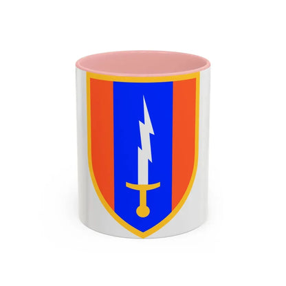 1st Signal Brigade (U.S. Army) Accent Coffee Mug 11oz Pink - Go Mug Yourself